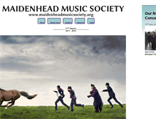 Tablet Screenshot of maidenheadmusicsociety.org